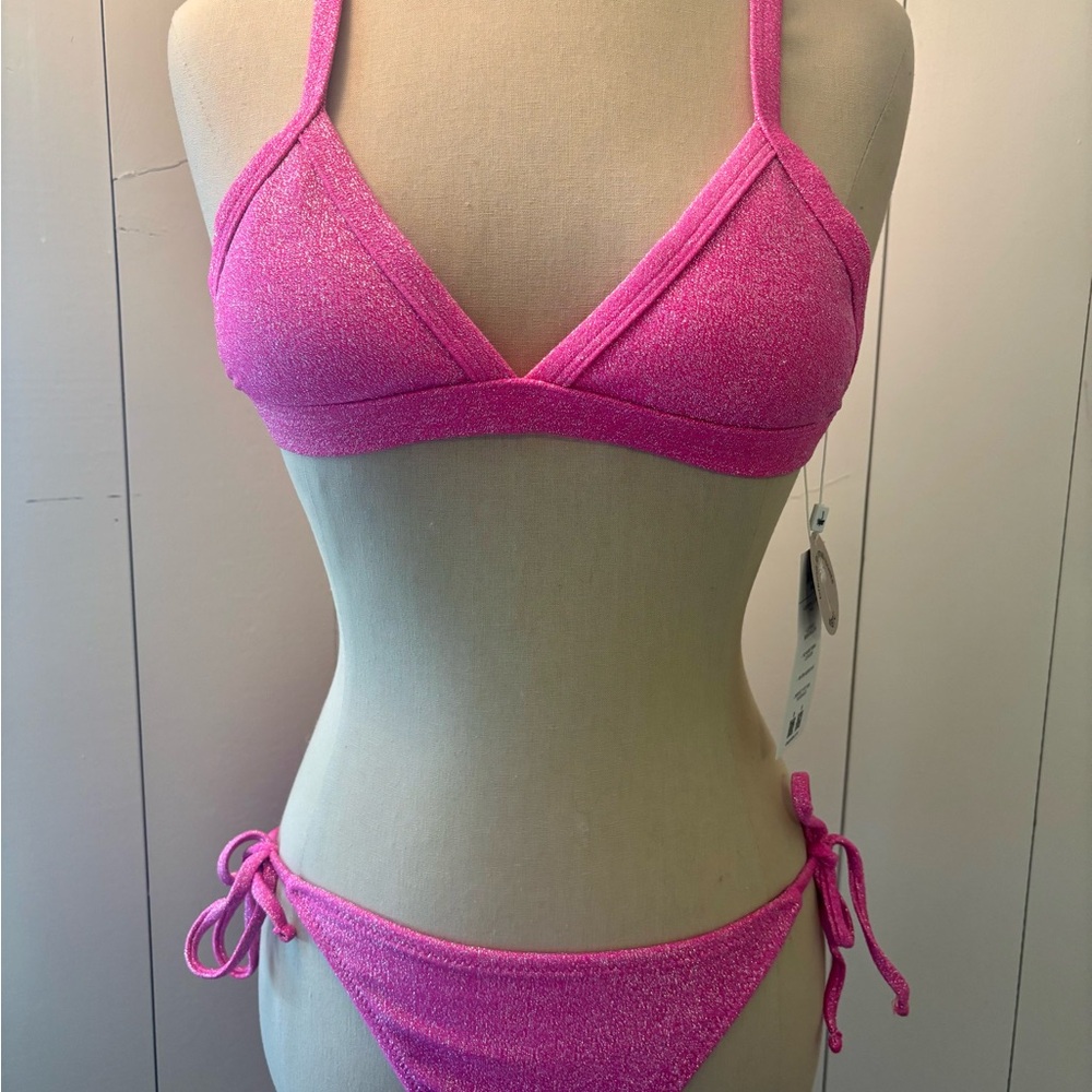 Sabal Swim Pink Shimmer Bikini